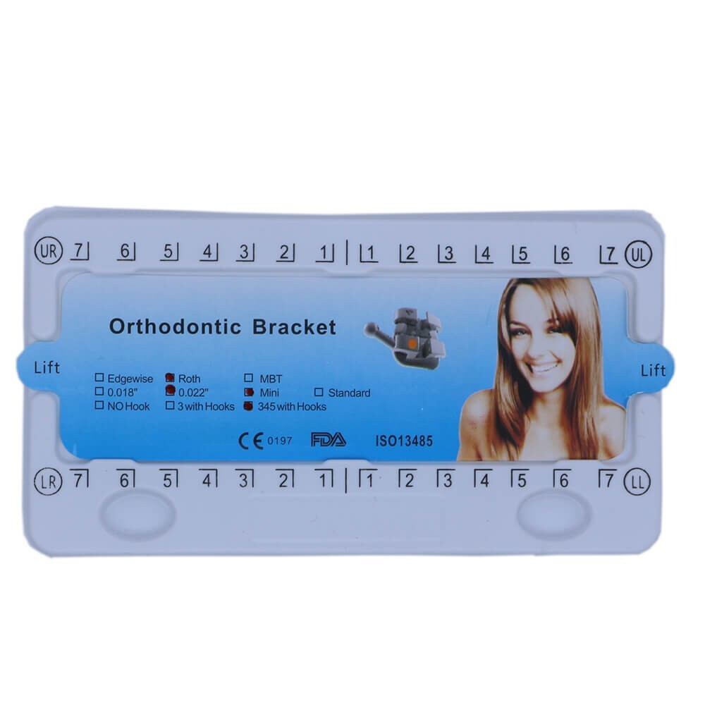 10 Kits Dental Orthodontic Bracket Brace Mini Roth 022 345 Hooks Monoblock