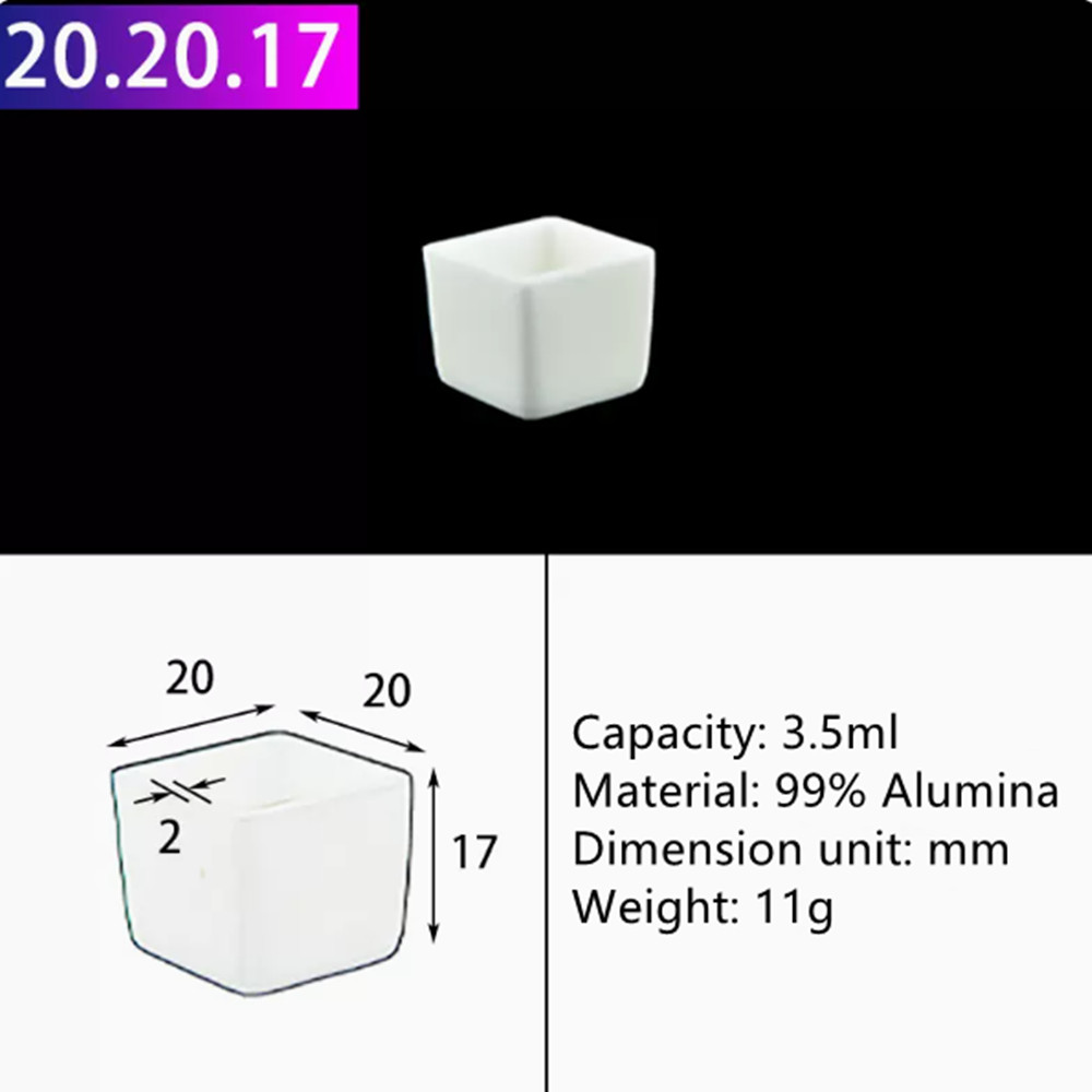 99% Alumina Crucible Al2O3 Aluminum Oxide Assay Crucible For Lab Laboratory Lot