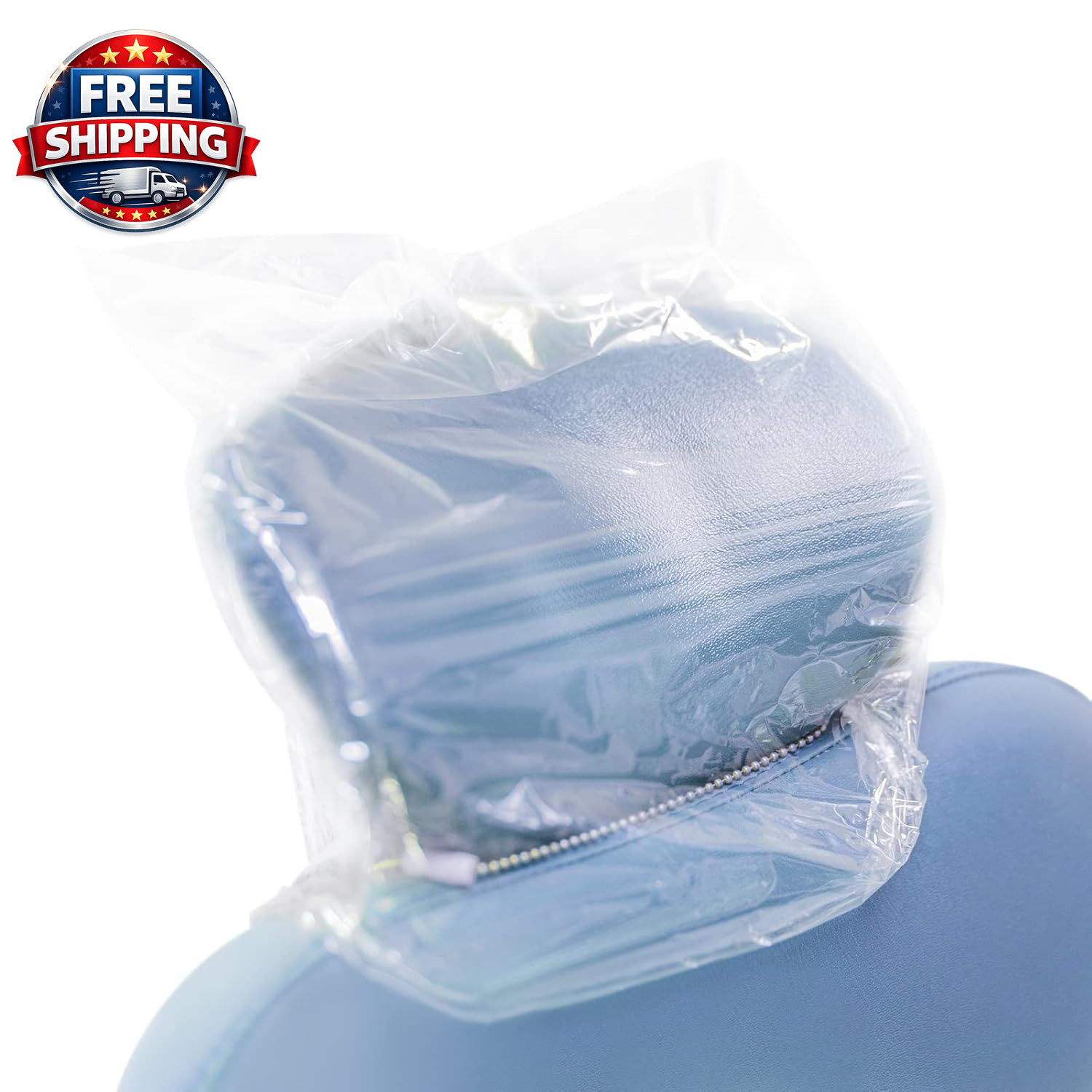 250 Disposable Dental Headrest Covers, 10″x14″ Clear Plastic Sleeves, 250 Pcs