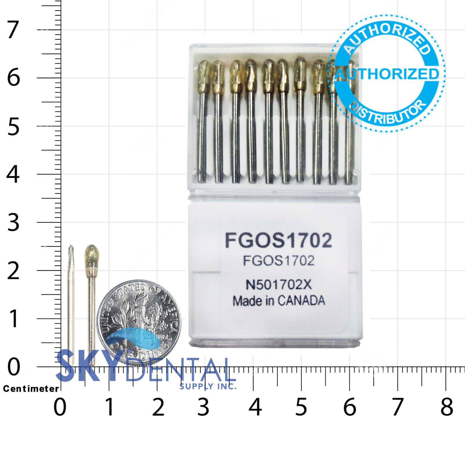 Beavers FGOS1702 Carbide Burs Friction Grip FG & Surgical Made in Canada 100 Bur