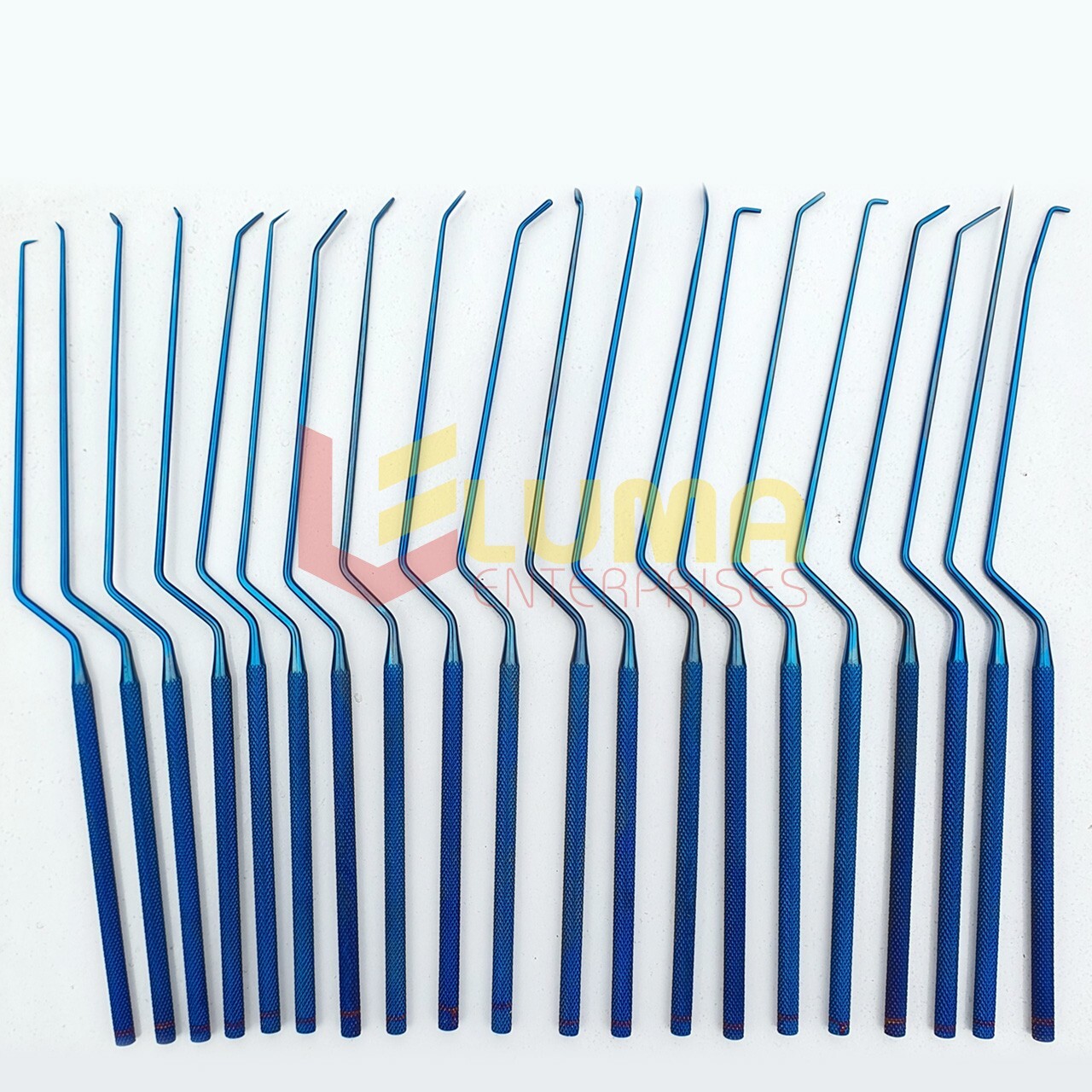 Micro Dissector Expanded Rhoton Bayonett Titanium Coated 20 Pcs Set