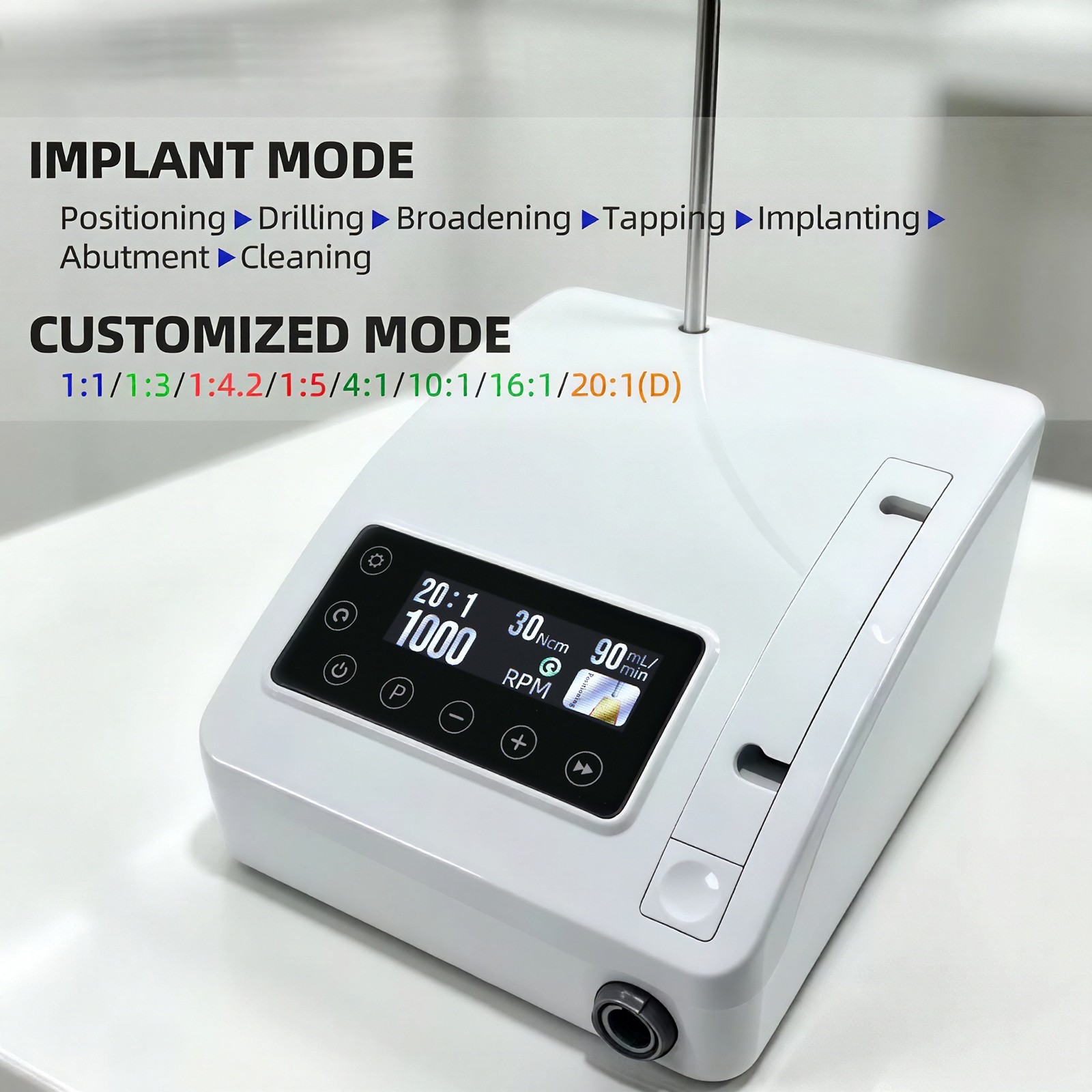 Dental Mini Implant Motor Surgical Brushless LED Electric Motor Surgery PLH‑VM3