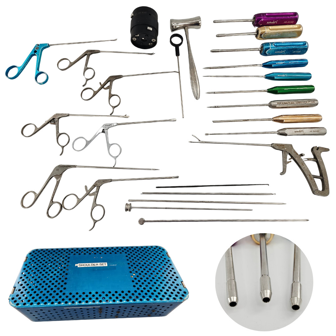 Arthrex 22 Piece Shoulder Set Surgical Instruments w/ Sterilization Case