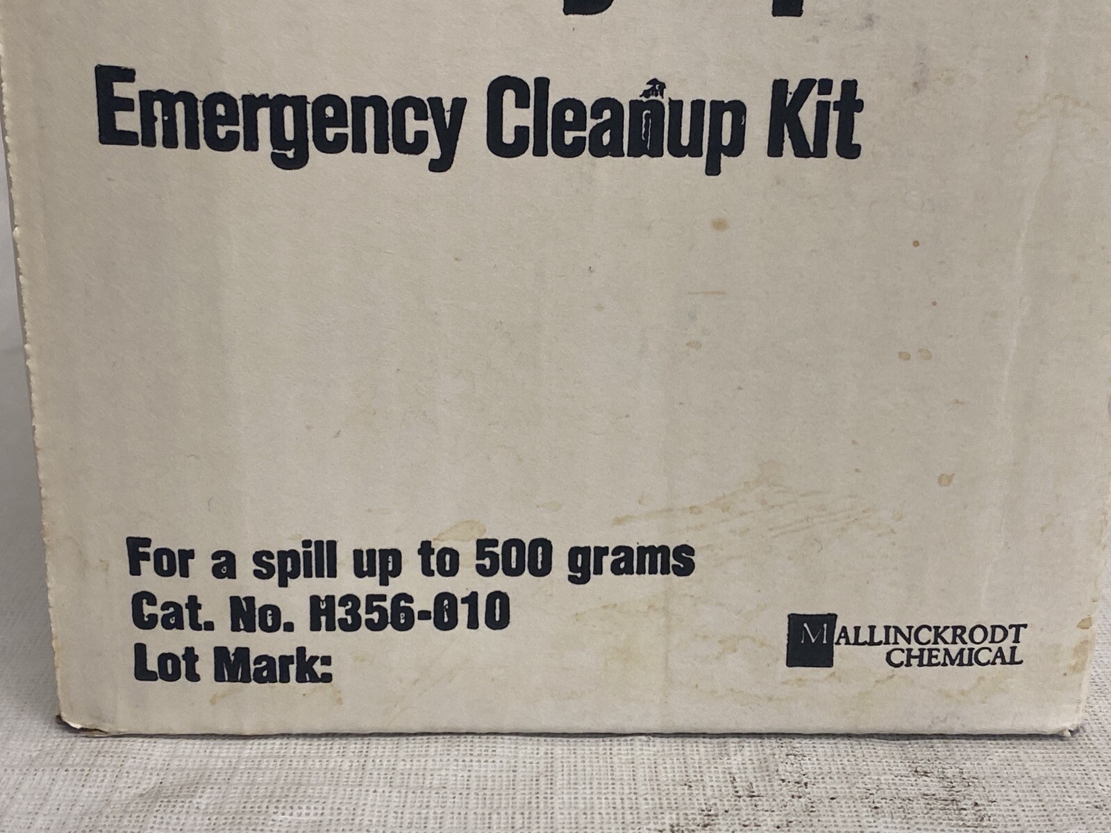 MALLINCKRODT Emergency Mercury Cleanup Kit – Glove Collector Absorbent Spatulas