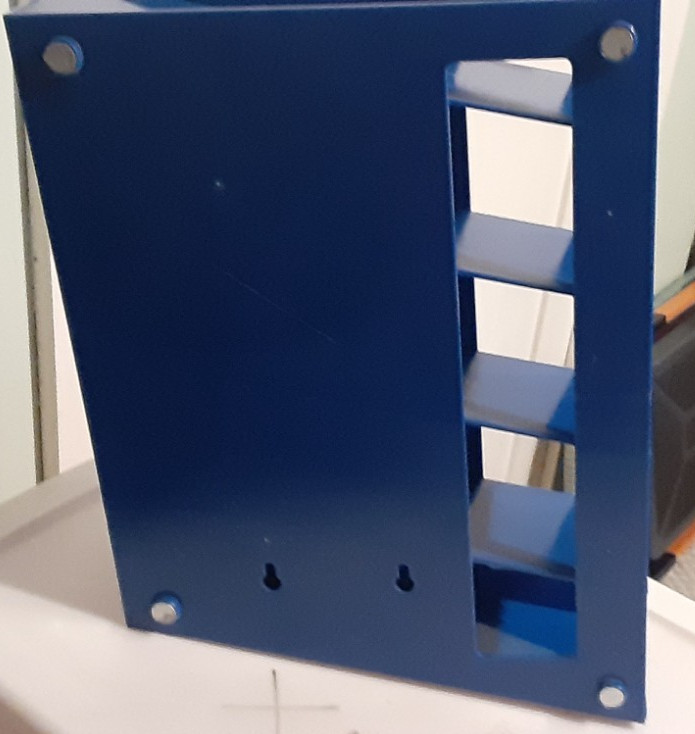 HEATHROW ABS Plastic 4-Tier Shelf Pocket Serological Pipet Holder Rack Blue