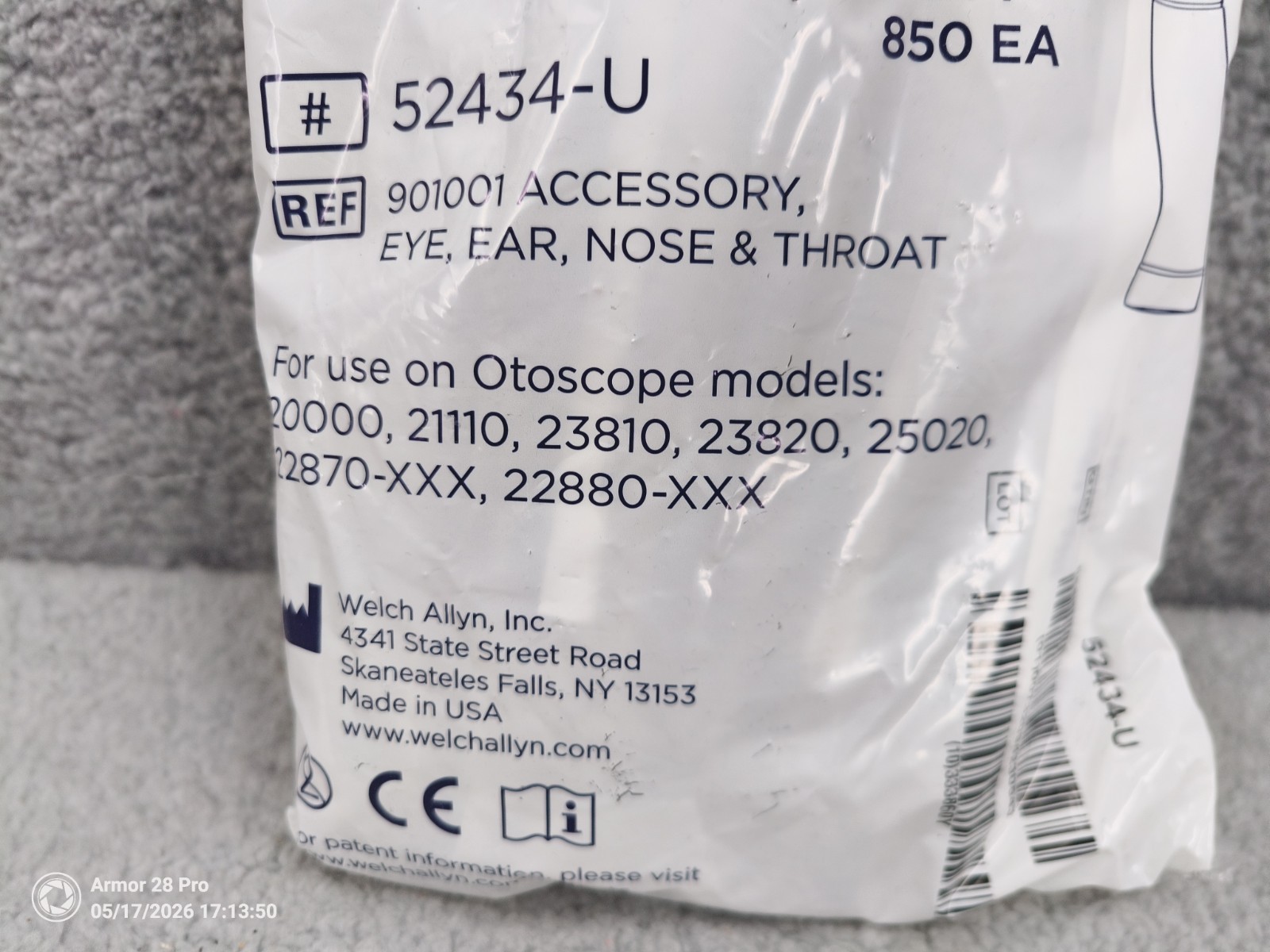 Welch Allyn KleenSpec Disposable Otoscope Specula 4.25MM, Bag of 850, New