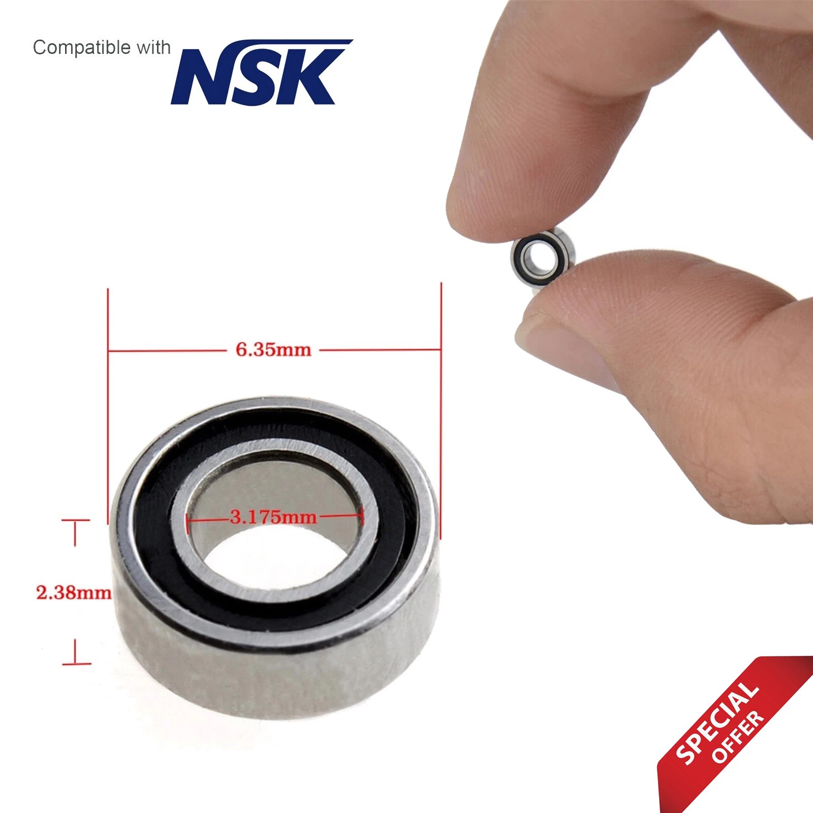 Dental Ceramic Bearing Ball Using For NSK High Speed Handpiece Air Turbine