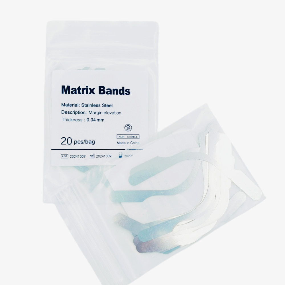 20 Pcs/Bag Dental Bands Margin Clip Tofflemire Stainless Steel Forming Elevation