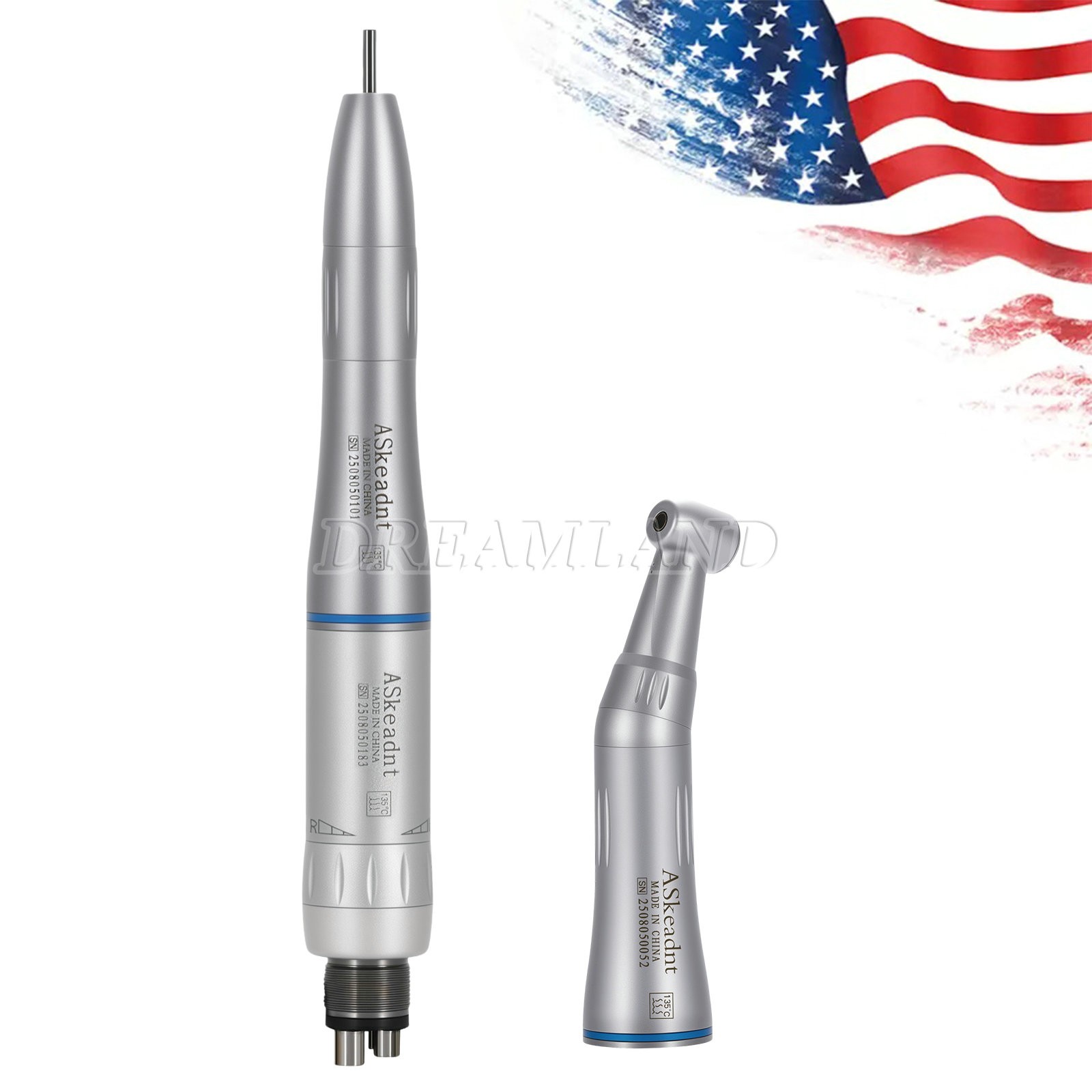 Dental Inner Water Low Speed Straight Handpiece Contra Angle Air Motor 2/4H AS