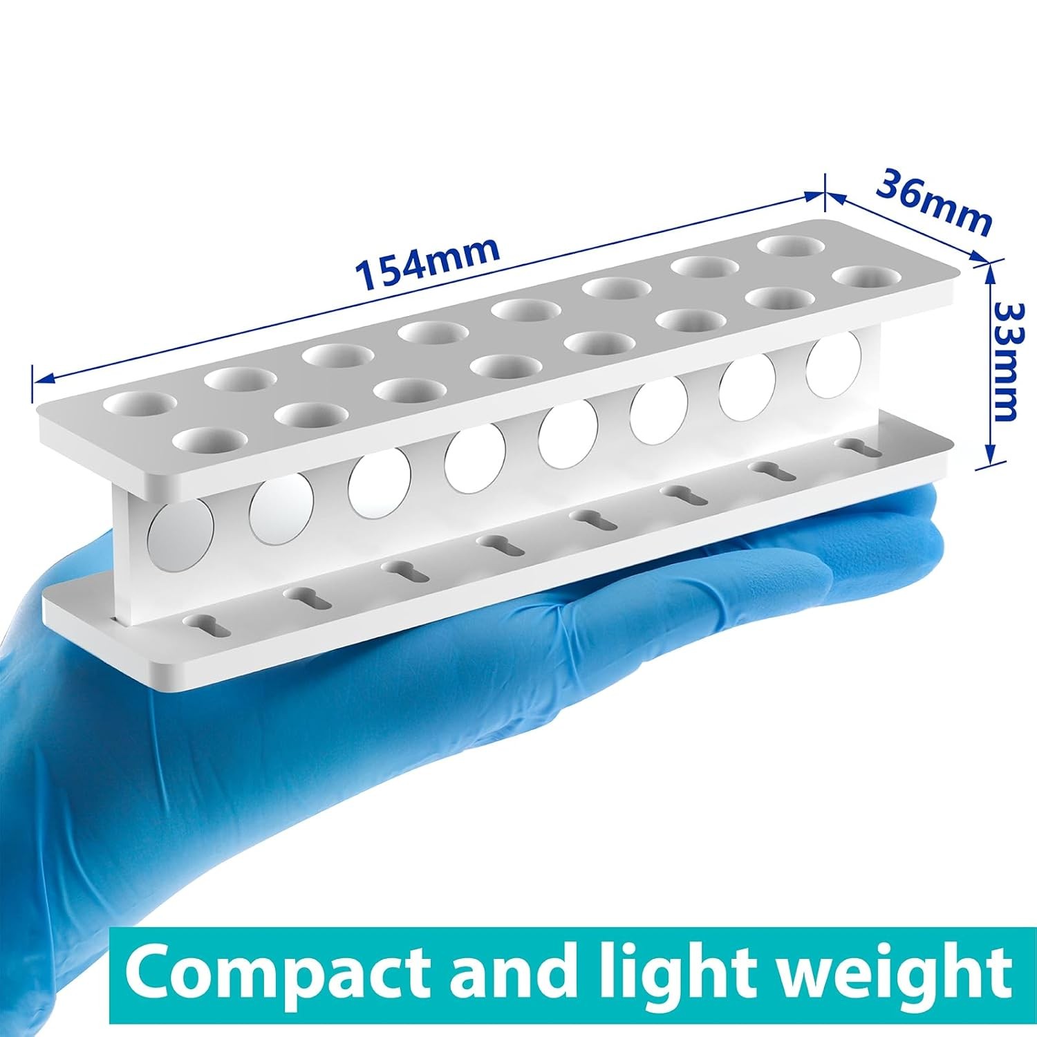 Magnetic Bead Rack Separator for DNA/RNA, Holds 16 Wells of 1.5ml/2ml Centrifuge
