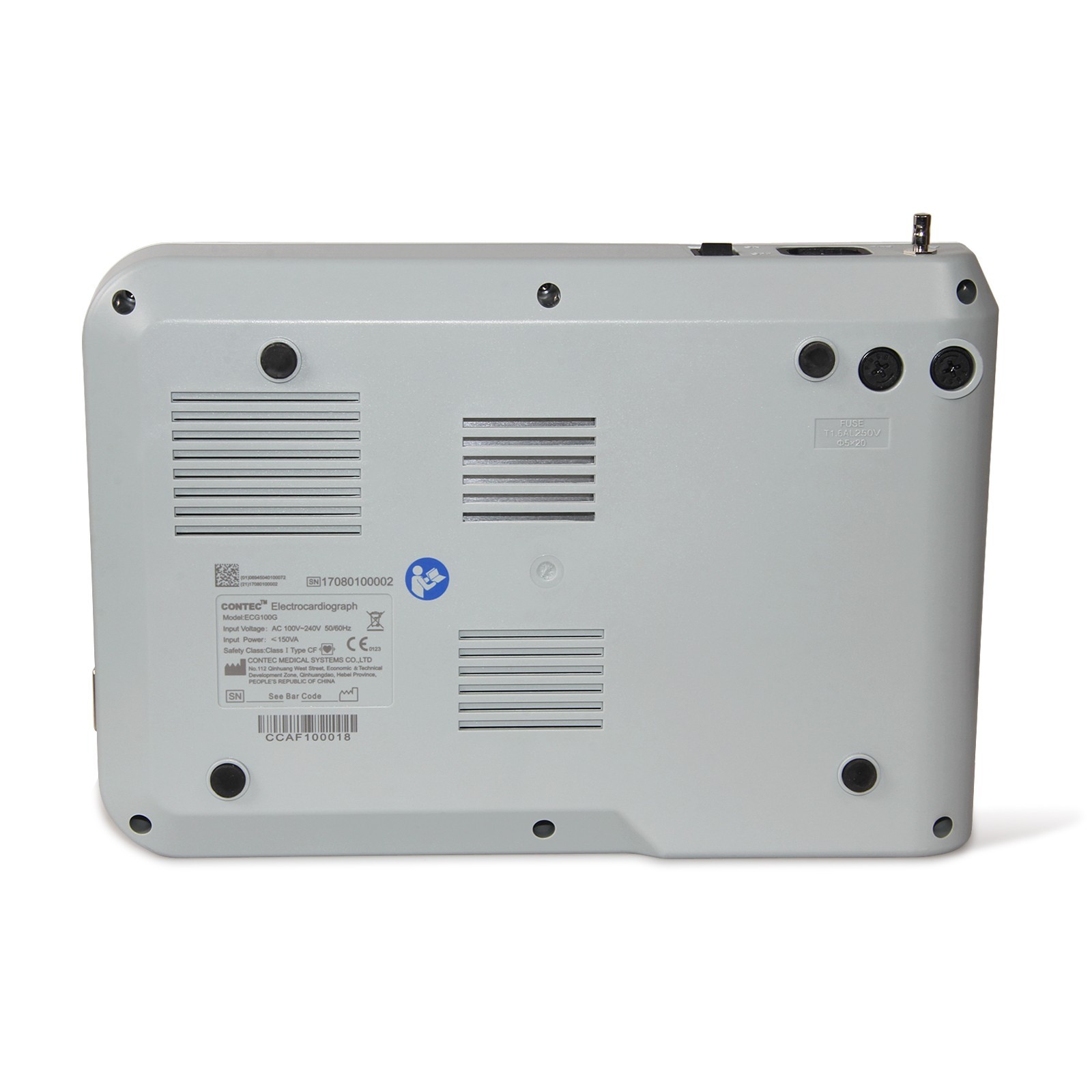 ECG100G 1-Ch 12-Lead Digital EKG Machine – Electrocardiograph for Clinic