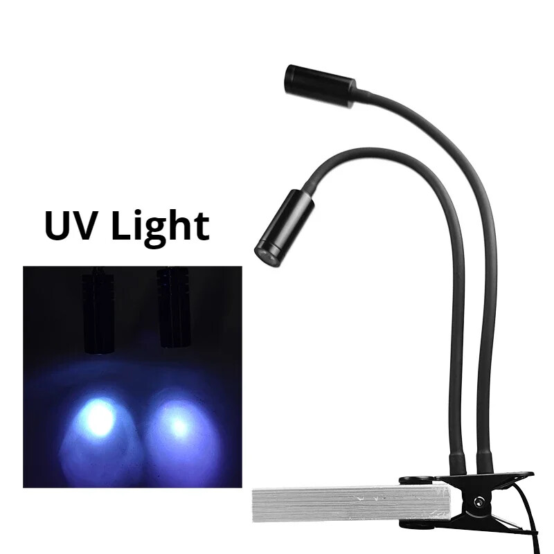Gooseneck Lamp Microscope Universal Clamp Light Source Spotlight Led Spotlight