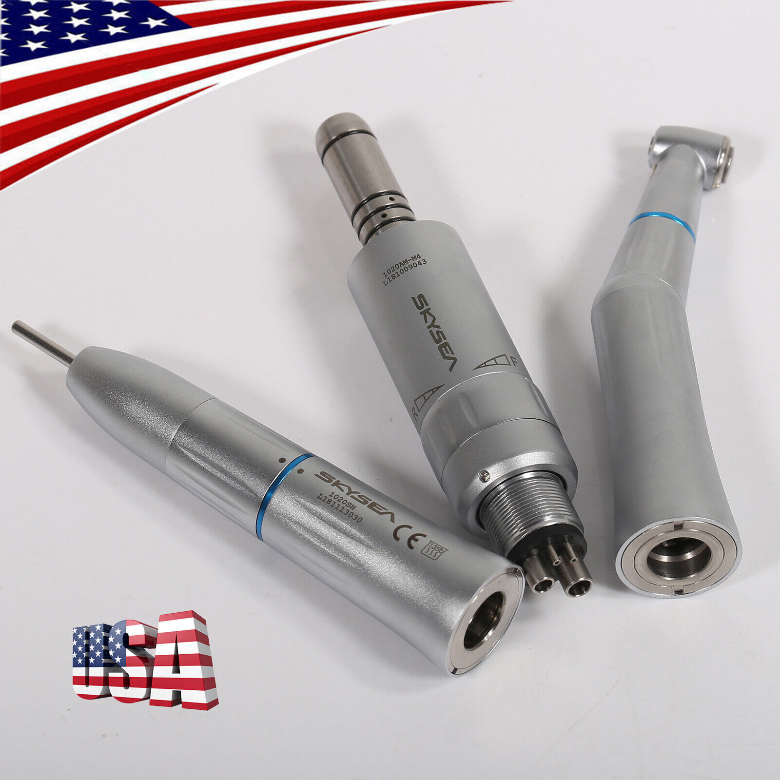 SKYSEA Dental Inner Water Slow Low Speed Handpiece Push E-type 4Hole Motor DH