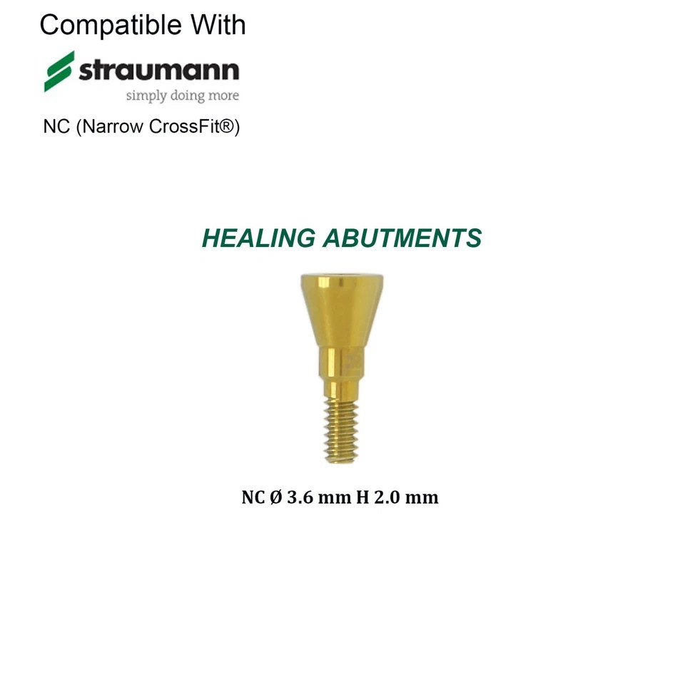 US Conical Connection Healing Cap Abutment NC RC Fit Straumann ITI BL BLT Dental