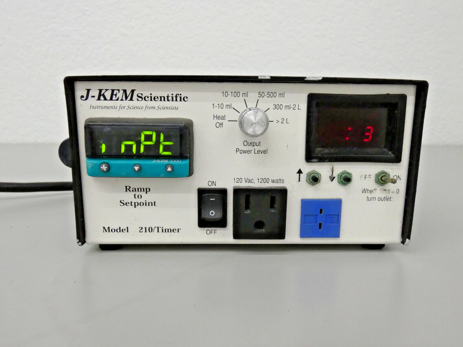 J-Kem Scientific Temperature Controller Model 210/Timer, -200-250C, 120V