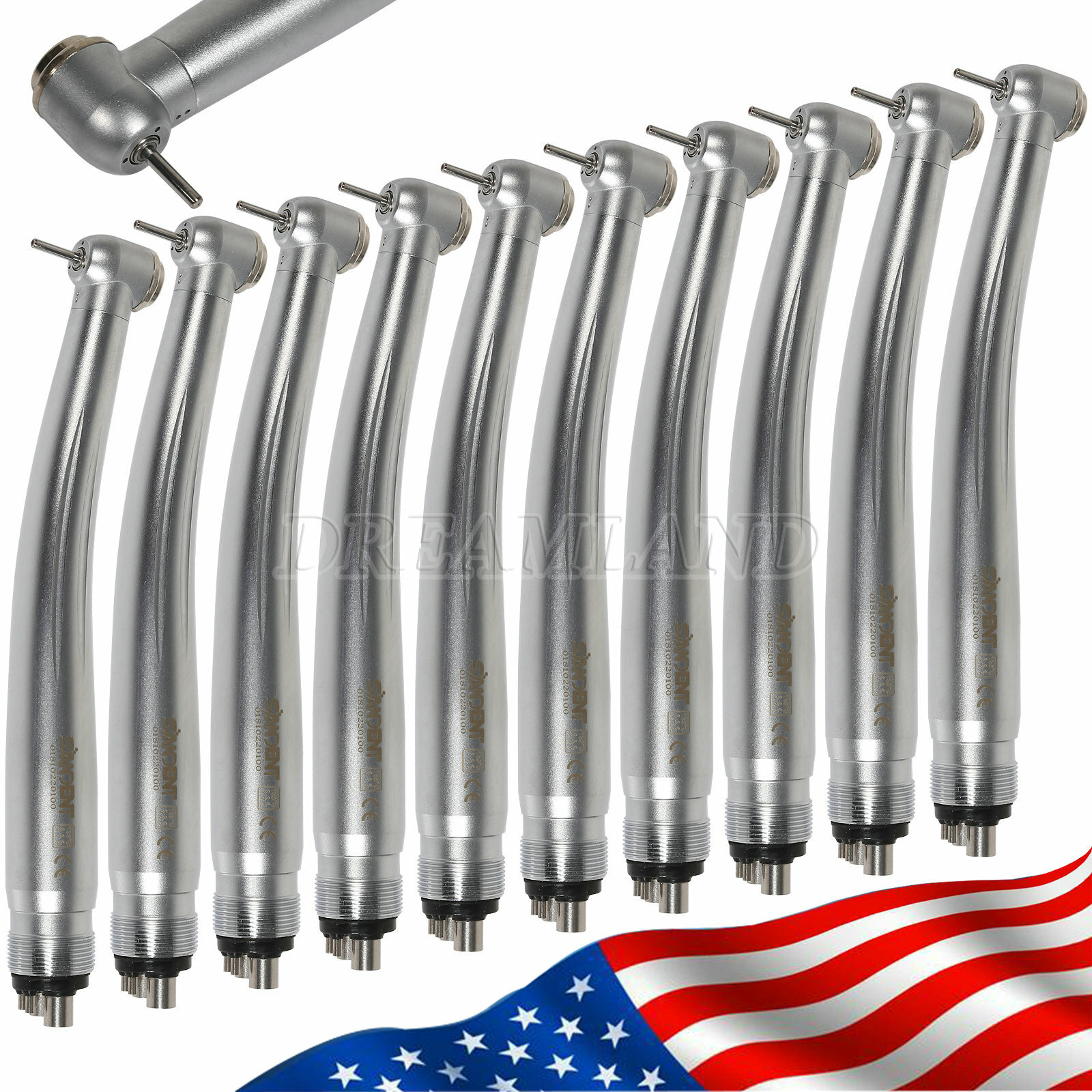 1-100 NSK Style Dental High Speed Handpiece Clean Head STNABM 4 holes