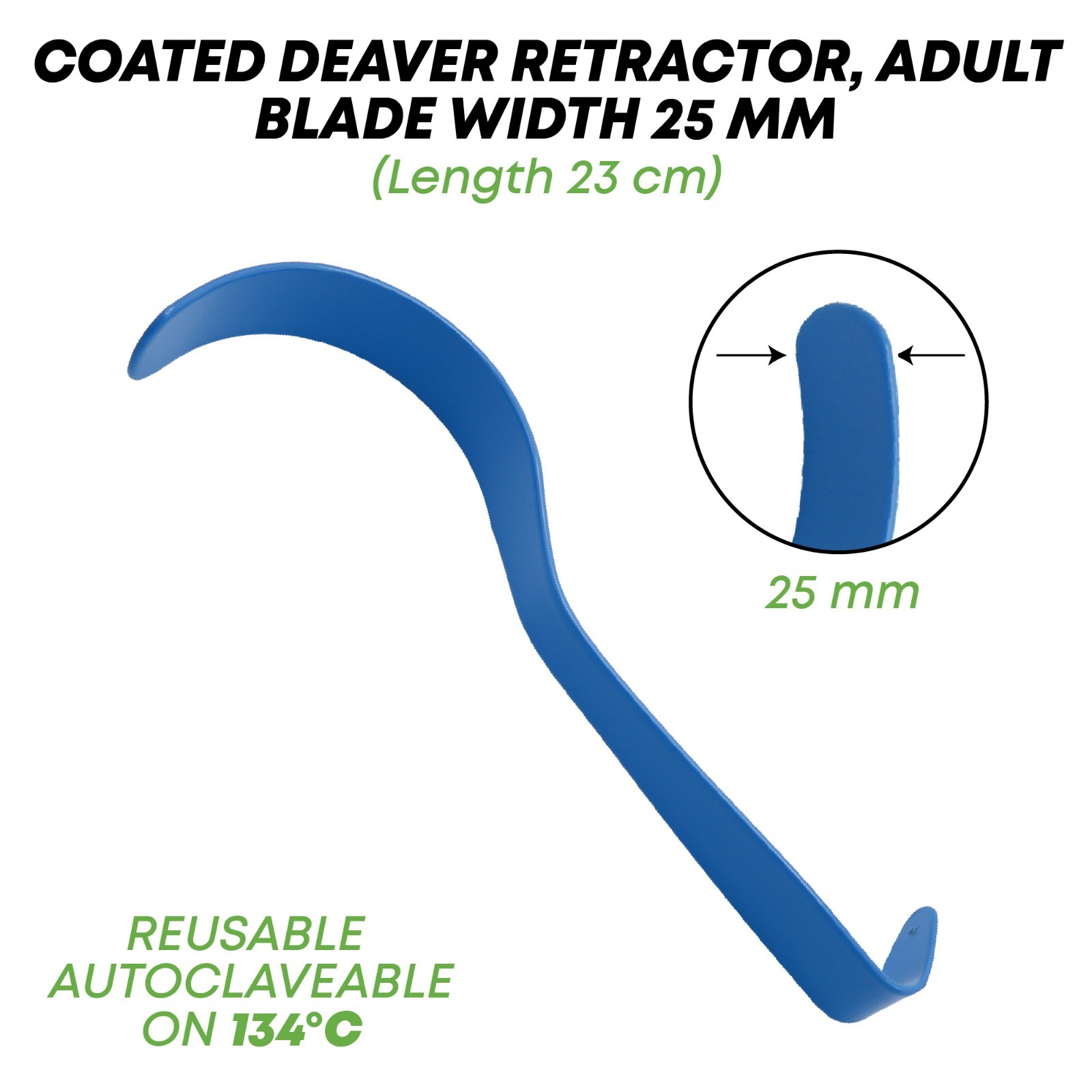 Insulated Adult Deaver Retractors 23 cm Surgical Instruments German