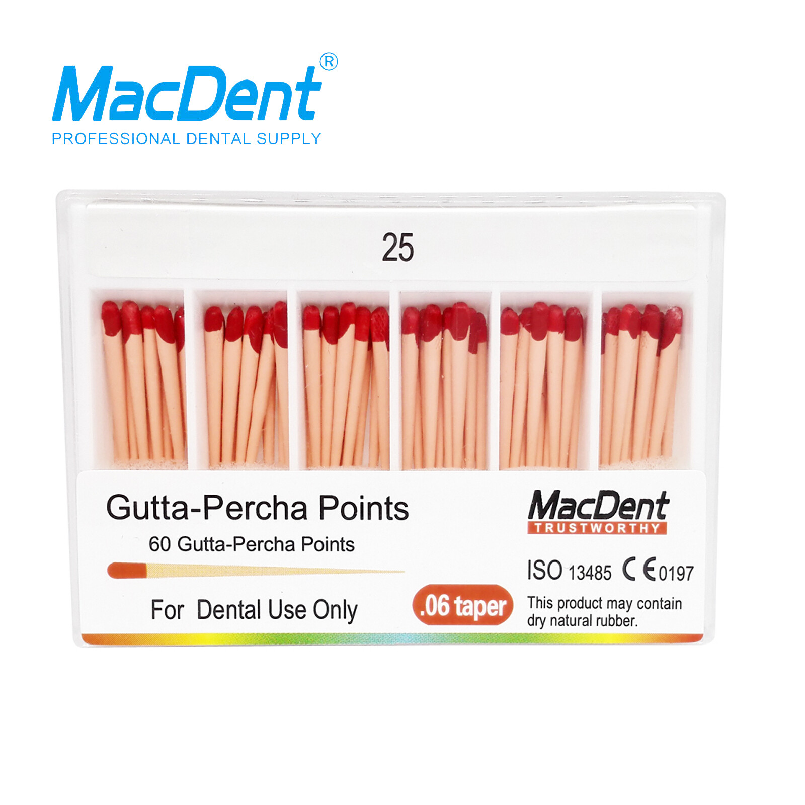 MacDent Dental Endodontic Gutta Percha Points/Absorbent Paper Points Taper .02