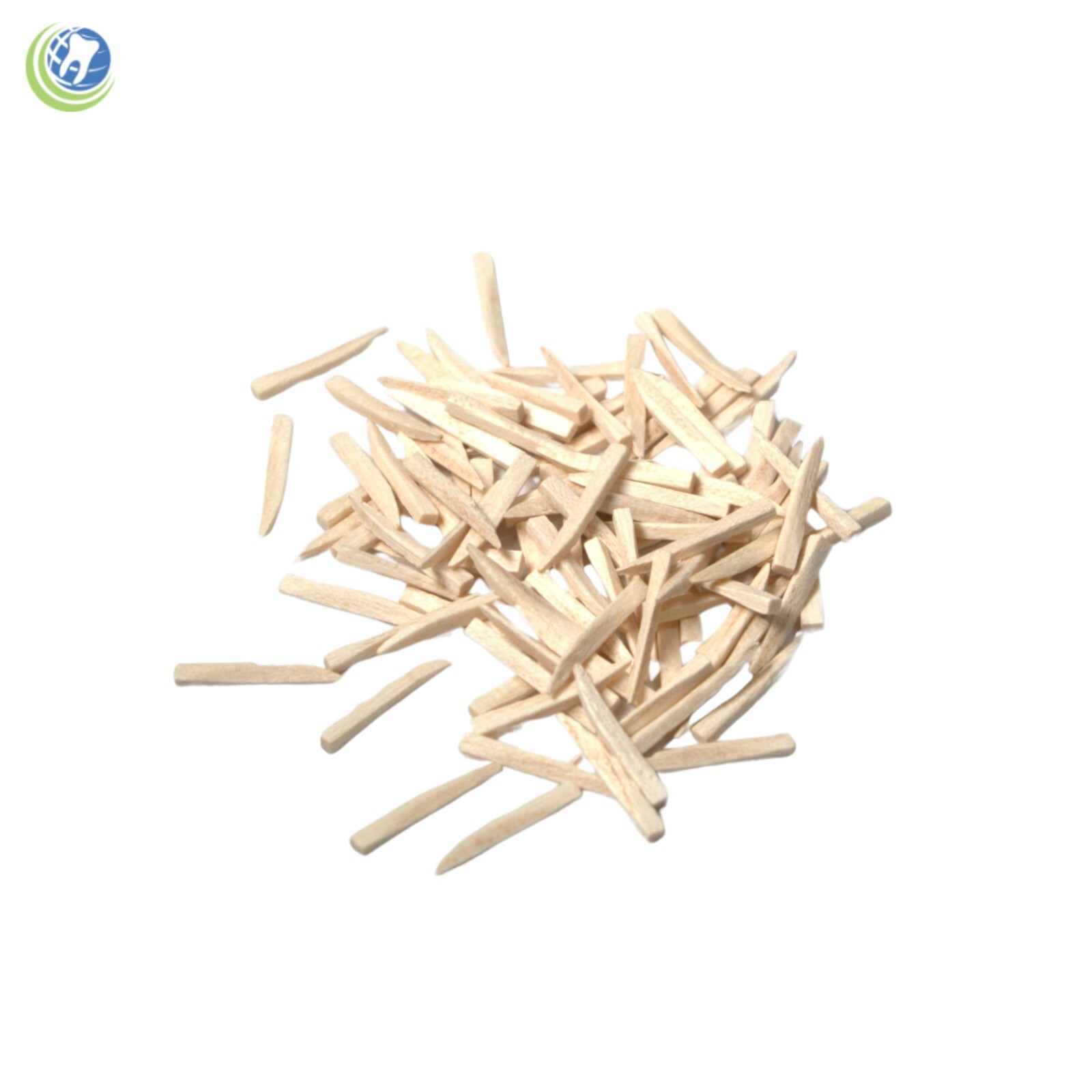 NEW DENTAL DISPOSABLE CURVED CONTOURED WOOD WEDGES NATURAL 100 PK SMALL SIZE