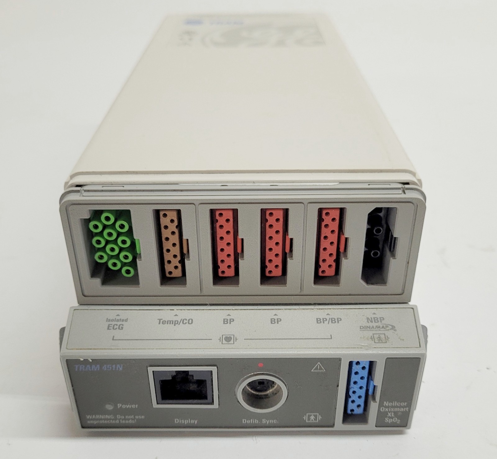 GE Tram 451N Patient Vital Signs Monitor Module Nellcor Oximax ECG,BP,SpO2, Temp