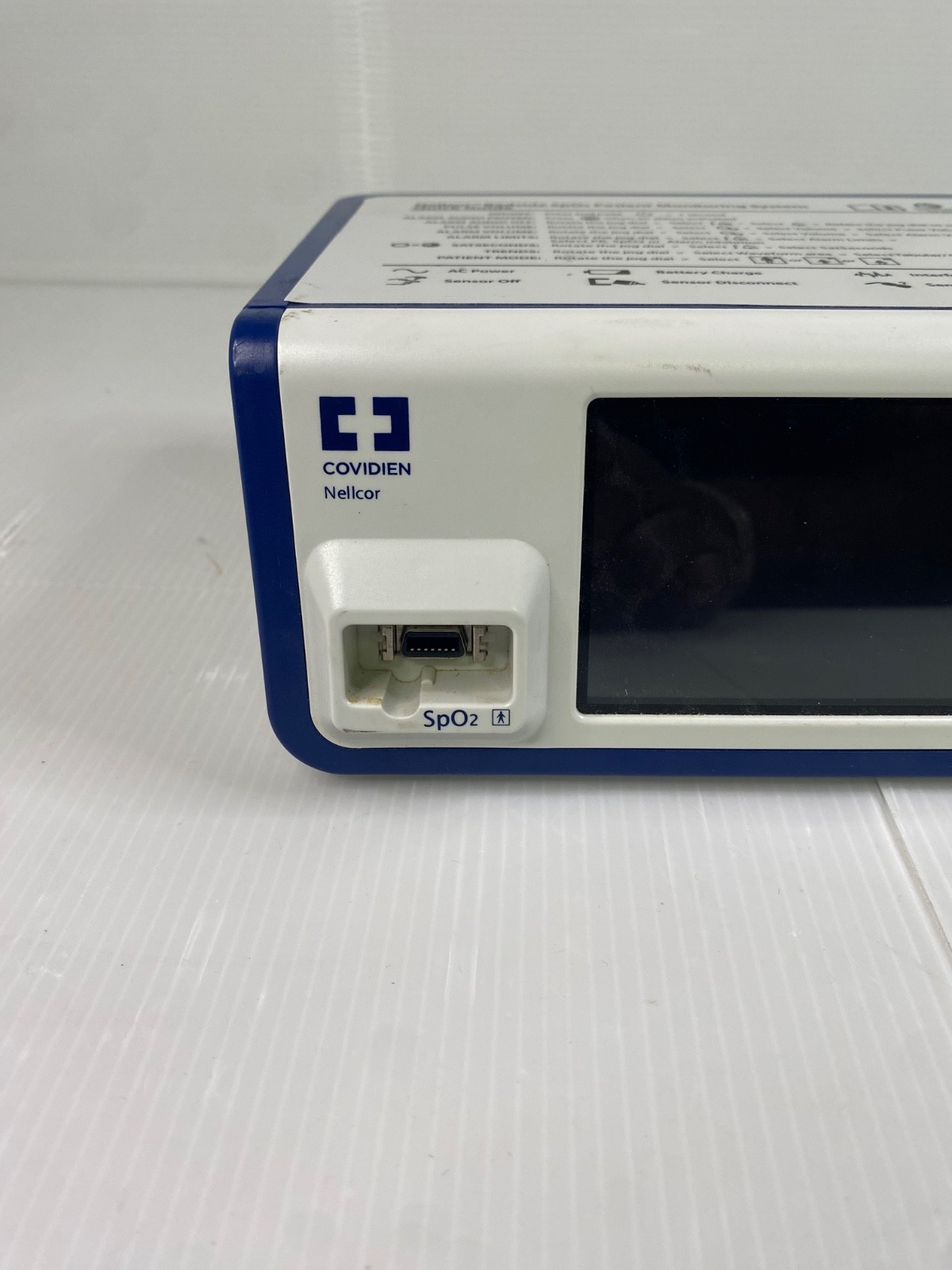 Covidien Nellcor Bedside Sp02 Patient Monitoring system Finger Sensor Tested