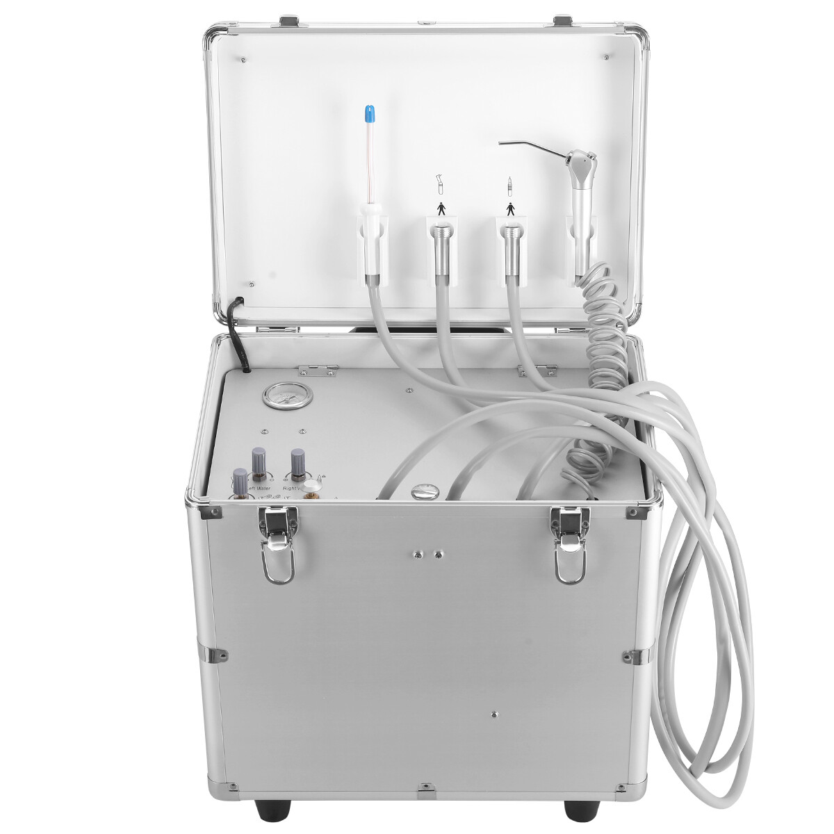 Portable Dental Delivery Unit Air Compressor Suction Rolling/Mobile Cart Cabinet