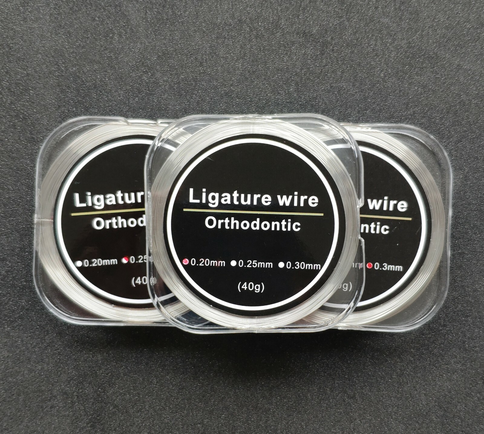 Dental Orthodontic Stainless Steel Ligature Wire Line Round 0.20/0.25/0.30mm 40g