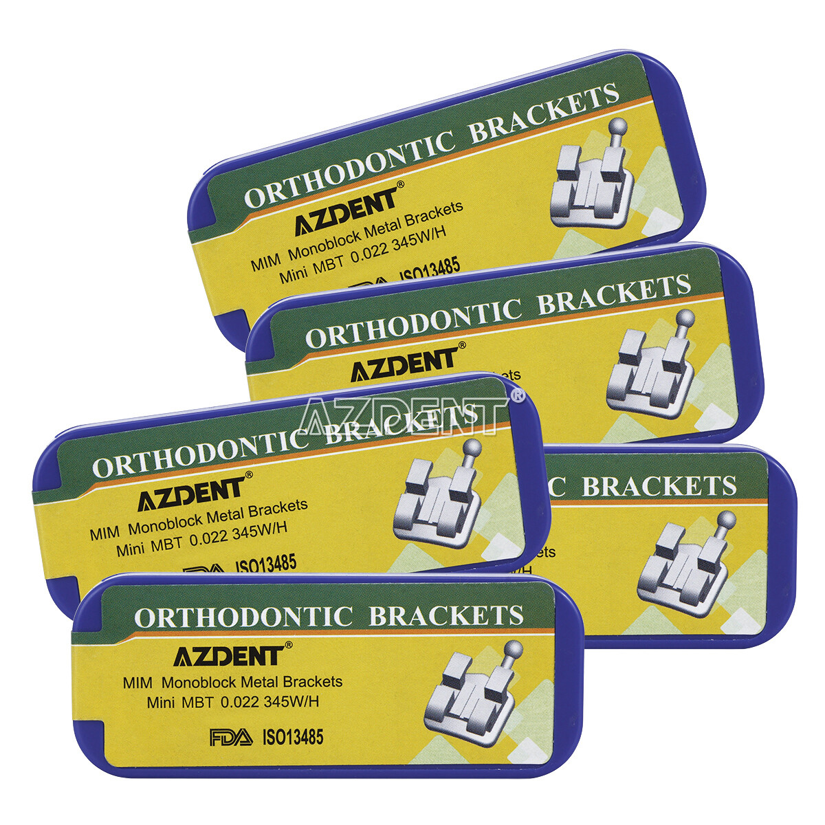 10X Dental Orthodontic Brackets Braces Mini Roth MBT 022/018 Hook3/345 Monoblock