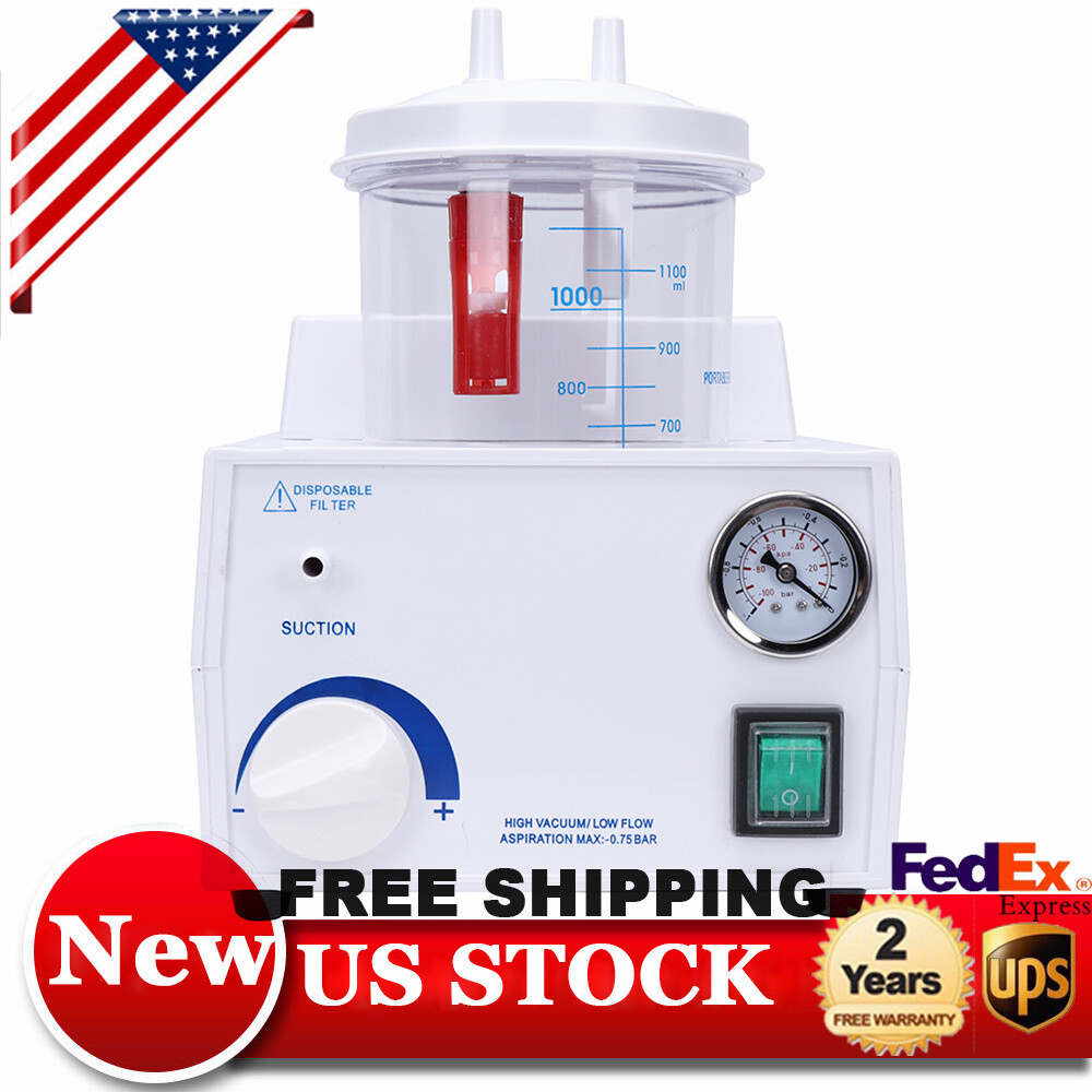 Vacuum Phlegm Quiet Suction Unit Portable Medical Emergency Aspirator Machine