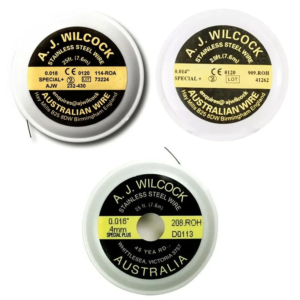 orthodontic Australian Stainless Steel Wire A.J.Wilcock Premium+ , free shipping