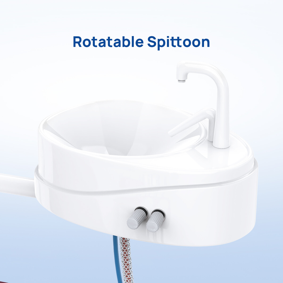 Portable Dental Folding mobile Chair+Turbine Unit 4Hole+LED light+Tray