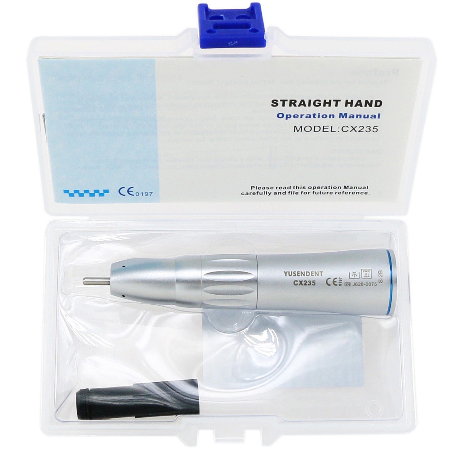 US COXO Dental Contra Angle Straight Handpiece Slow Speed Air Motor 4 Holes NSK