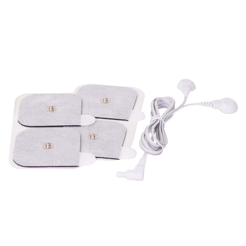 AccuRelief Universal TENS Unit Supply Kit, Pads and Lead Wires 4 Sets of 2 Pairs