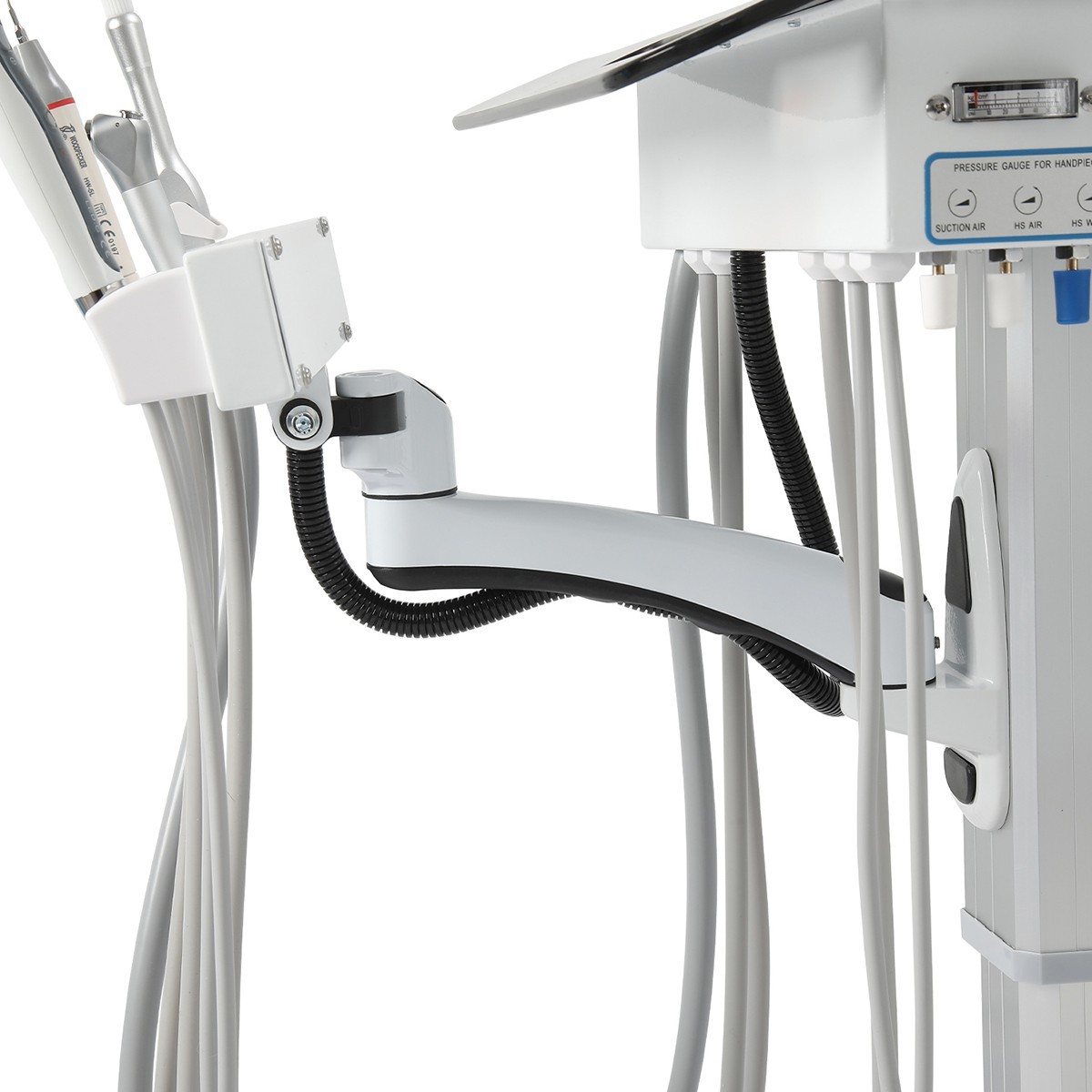 Unidad Dental Móvil con Elevación Eléctrica / Silla Plegable Portátil + Turbina