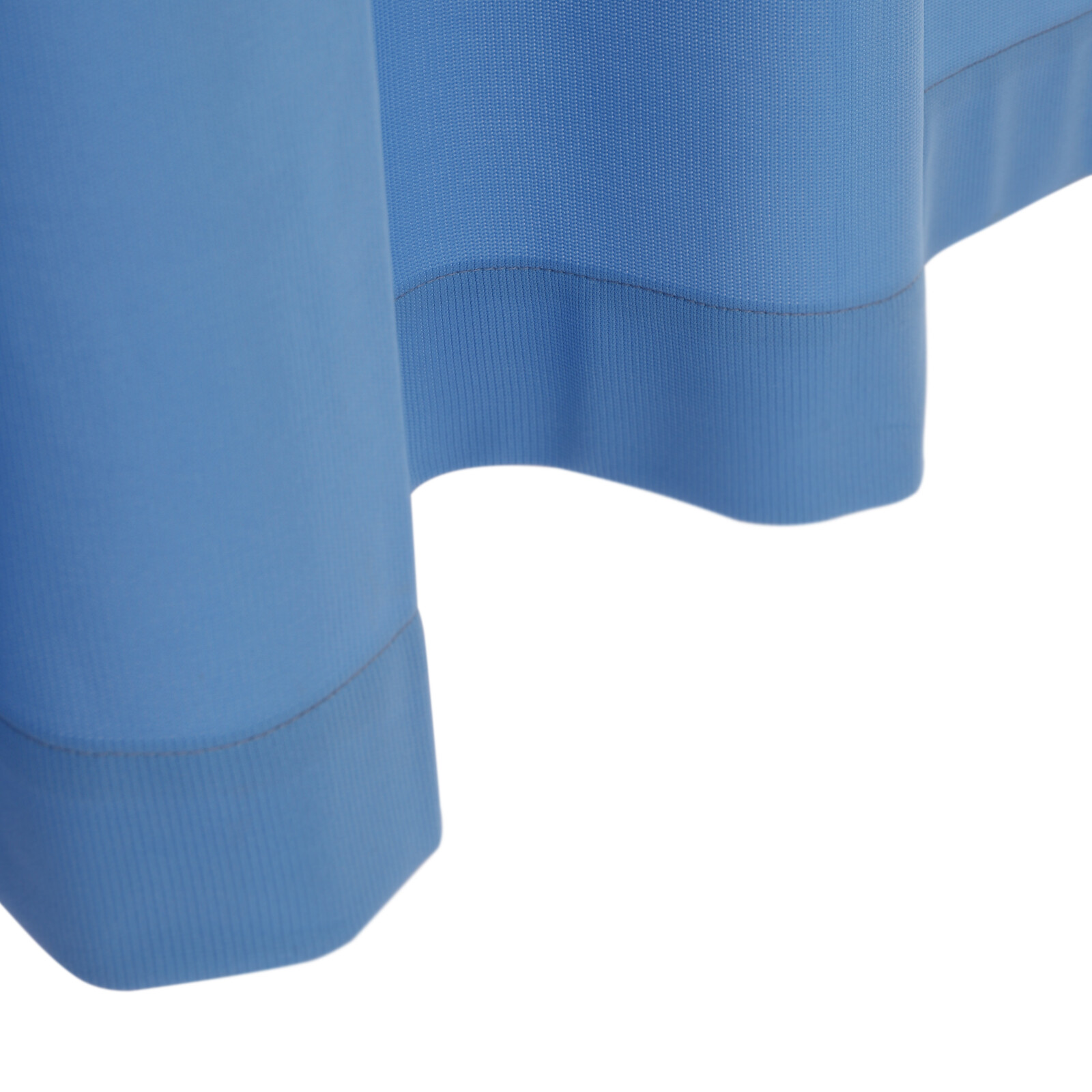 Patient Privacy Curtain 7x7ft Blue Polyester Zig Zag Curtain W/ Flat Hooks