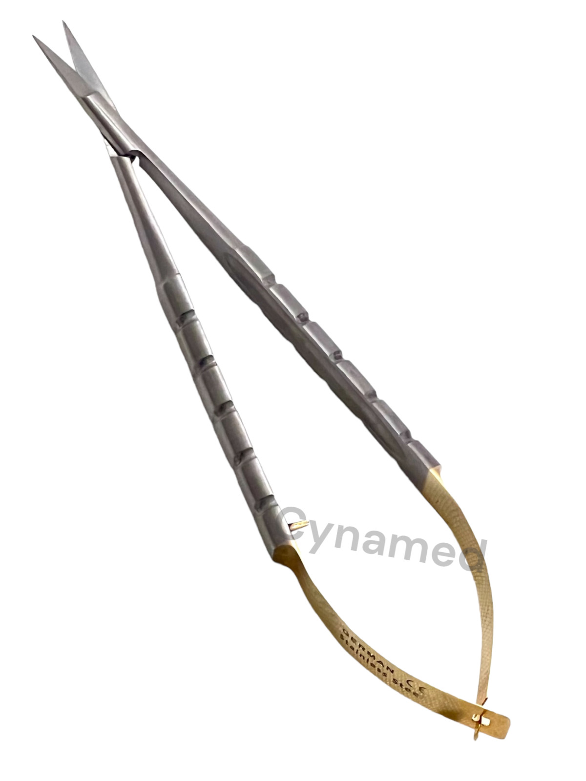 1 EA Castroviejo Scissors Straight Sharp 6in Gold Handle German Stainless Steel