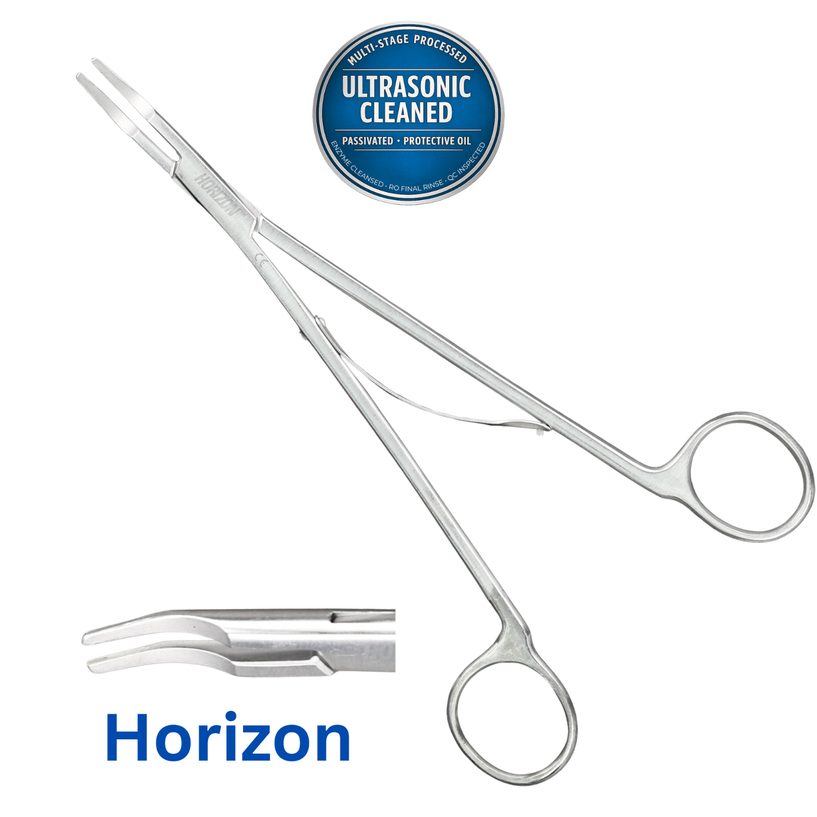 Horizon 237081 Ligating Clip Applier, Medium Size, Curved Tip, 8″