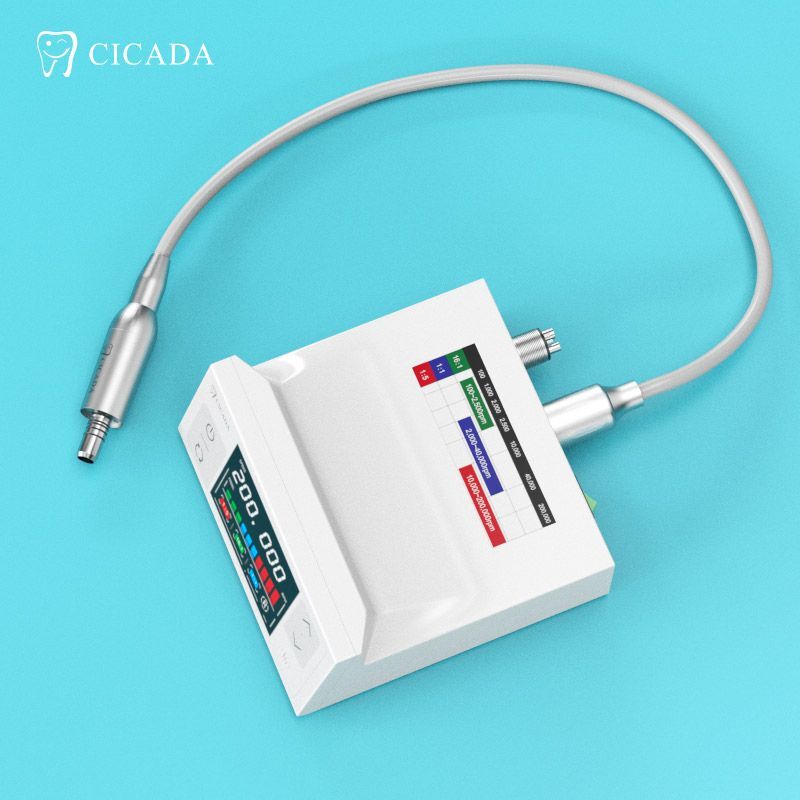 3rd Generation CICADA Dental Electric Motor + 1:1 + 1:5 Handpiece Contra Angle