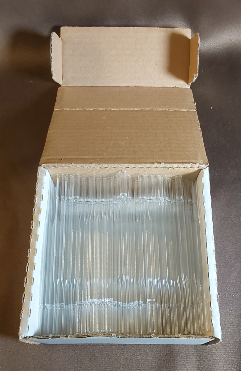 VWR 5 ¾” DISPOSABLE GLASS PASTEUR PIPETS 14672-410 BOX OF 175
