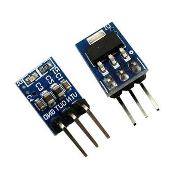 2Pcs Dc 5V To 3.3V Step-Down Power Supply Module AMS1117-3.3 800Ma Ldo Ic New pz