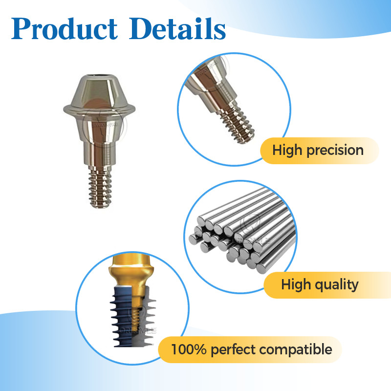4-20 pcs Multi unit Abutmetn Straight abutment MU compatible with ICX D4.8mm