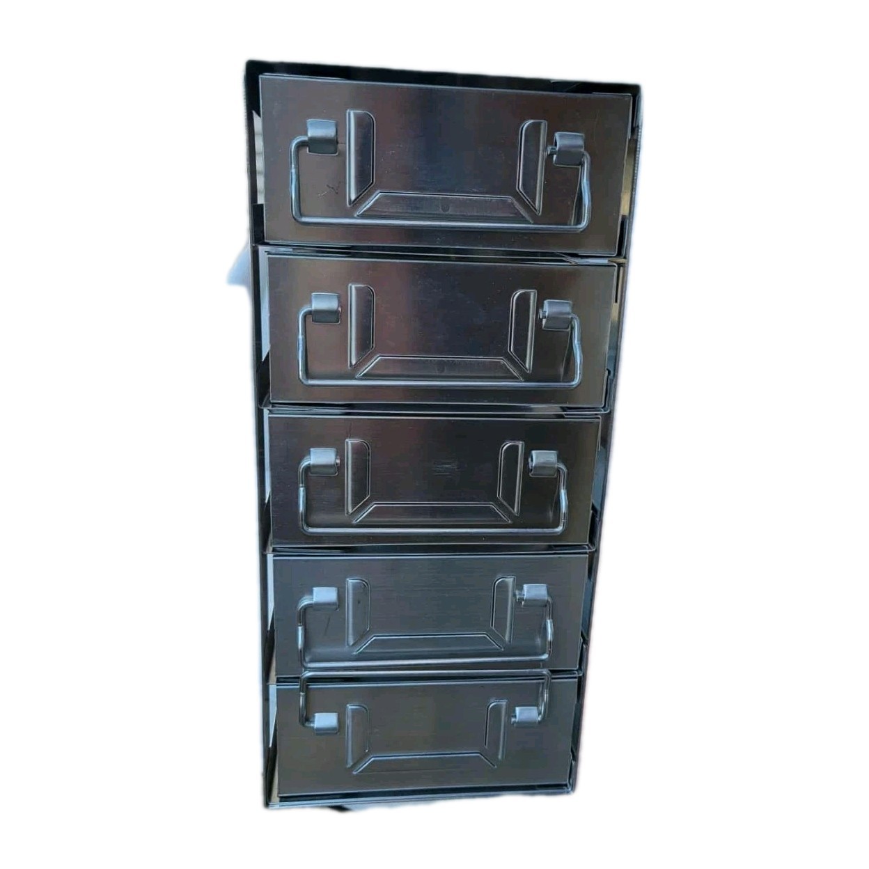 Upright Freezer Drawer Racks with 5 Drawers (4 Compartments Each),
