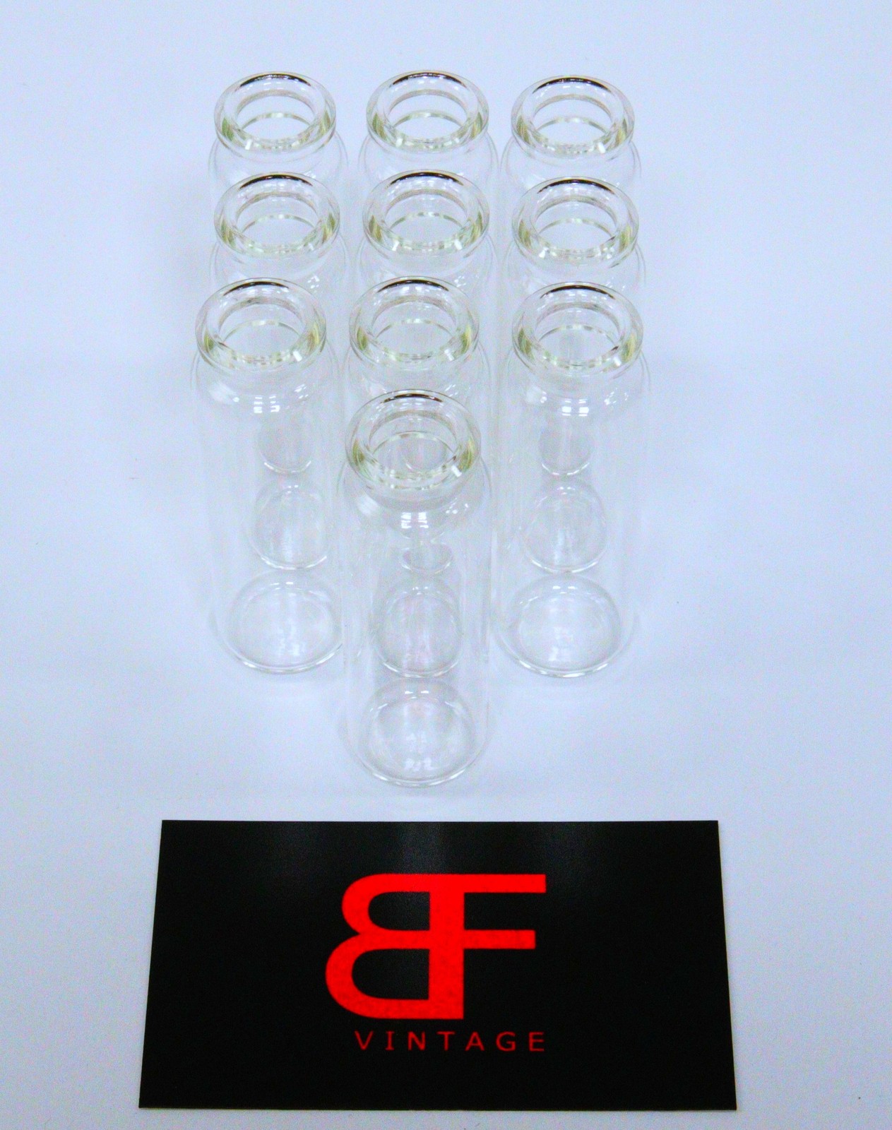 10x PerkinElmer 22 mL Headspace Vials Glass Lab Chromatography Supplies EL4847