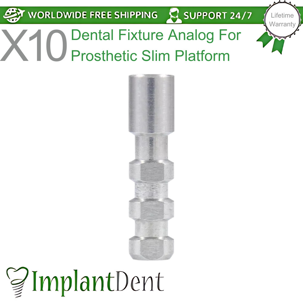 10x Dental Fixture Analog For Prosthetic Slim Platform 3.0mm Int Hex 2.0mm