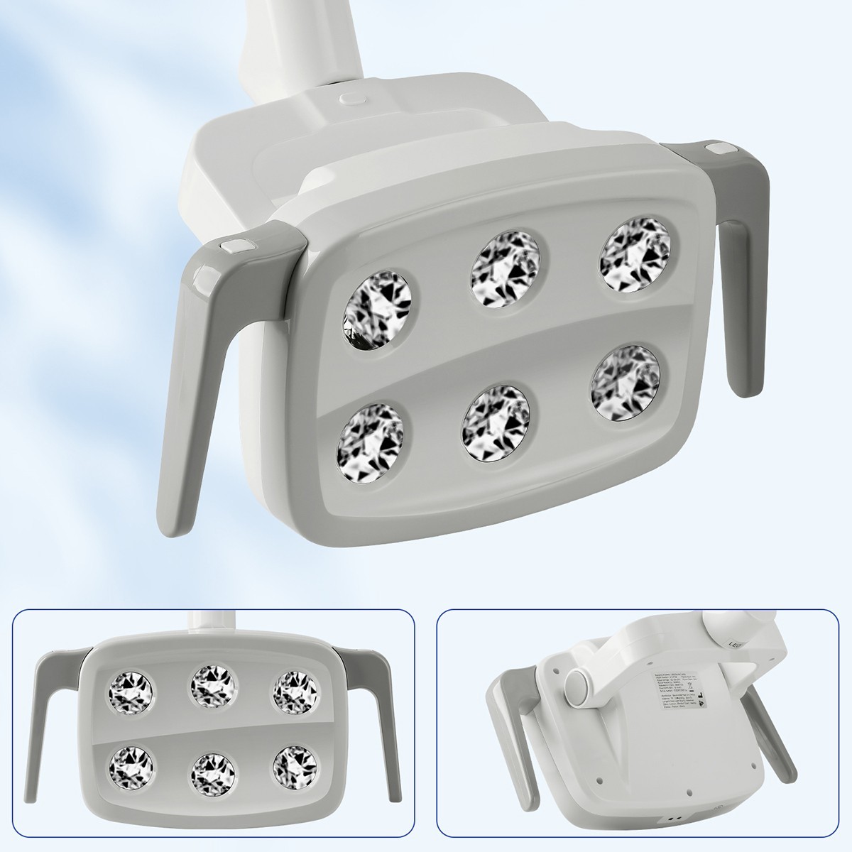 9W Dental 6 LED Lamp Oral Light Ra90 Lamp For Unit Chair