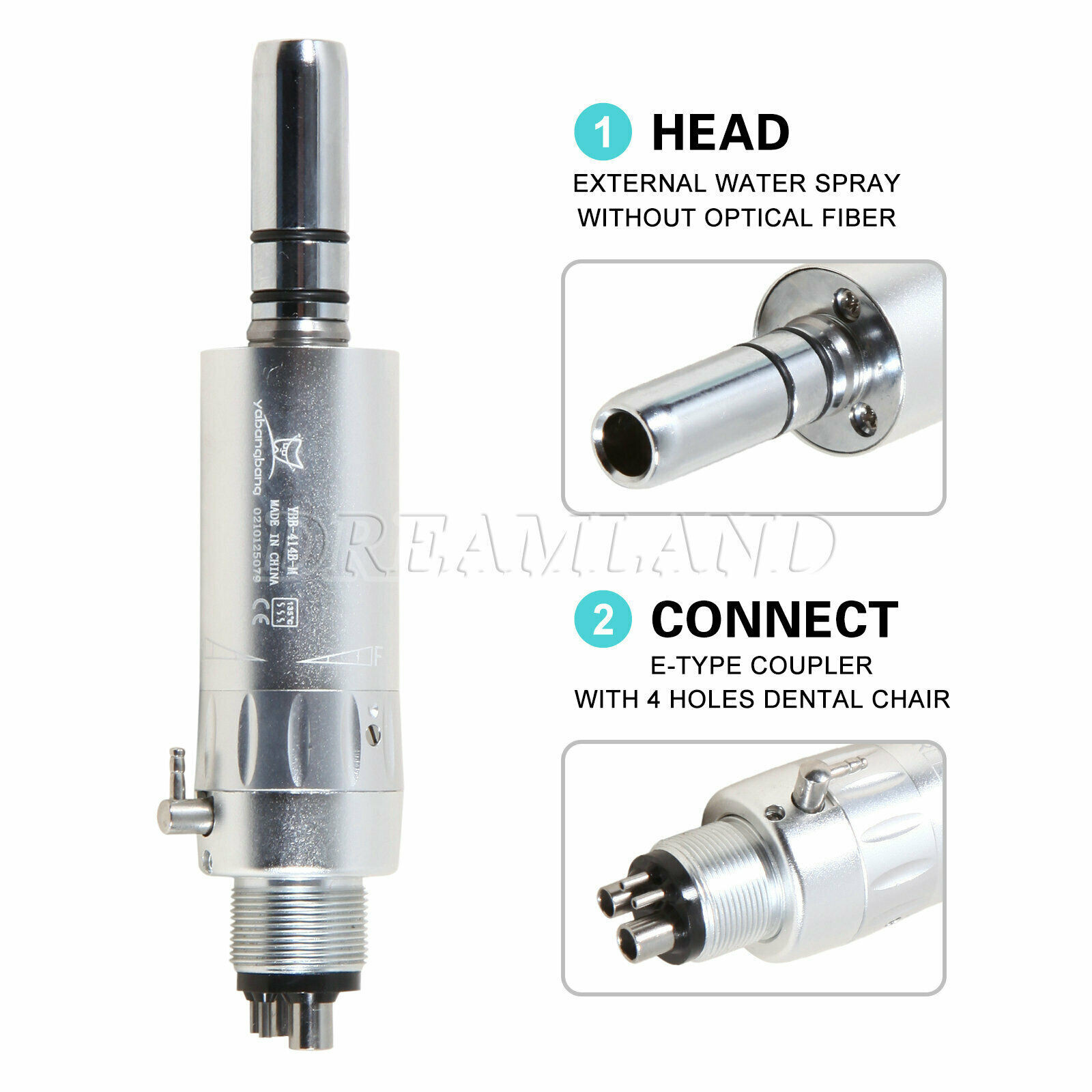 4xDental NSK Style Slow Low Speed Air Motor Handpiece 4 Holes EP4 yabangbang USA