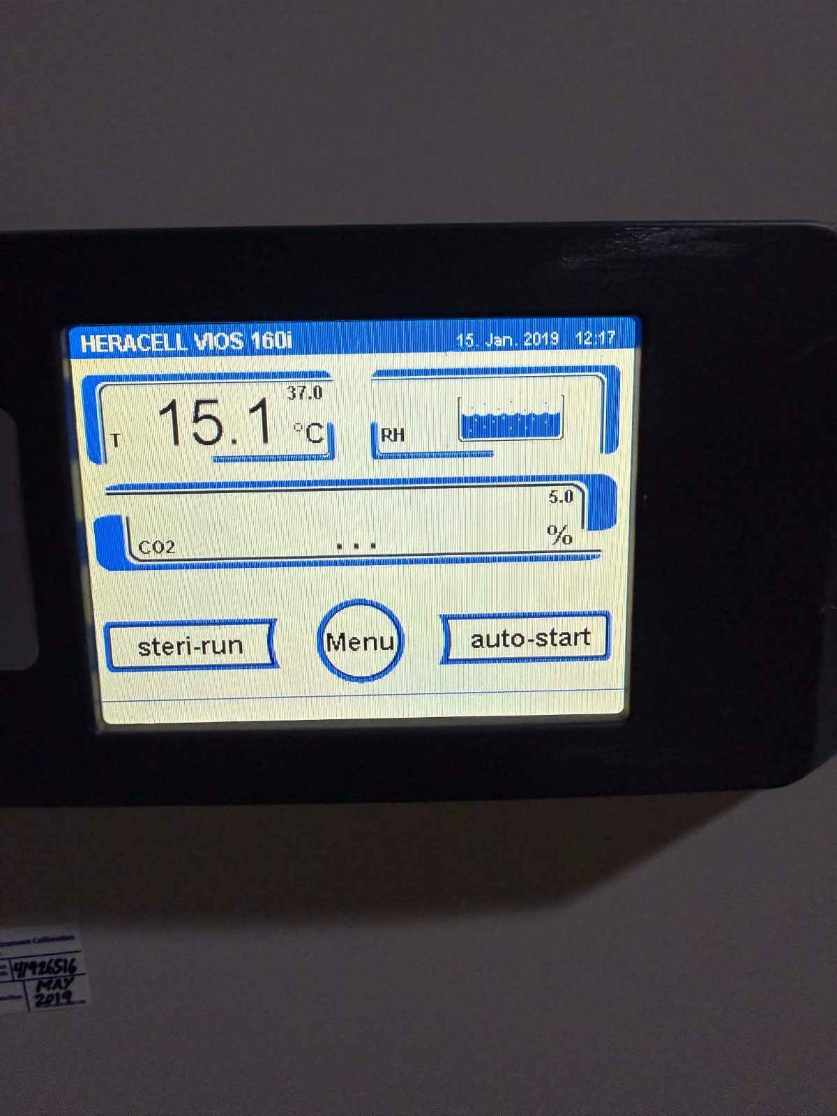 Thermo HERAcell Vios 160i CO2 Lab Incubator 165L Copper Lined Chamber 51030284