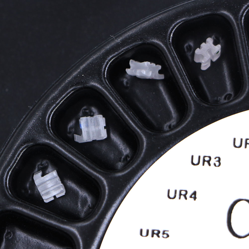 10 Kits Dental Class I Ceramic Bracket Roth 0.22 with 345 Hooks