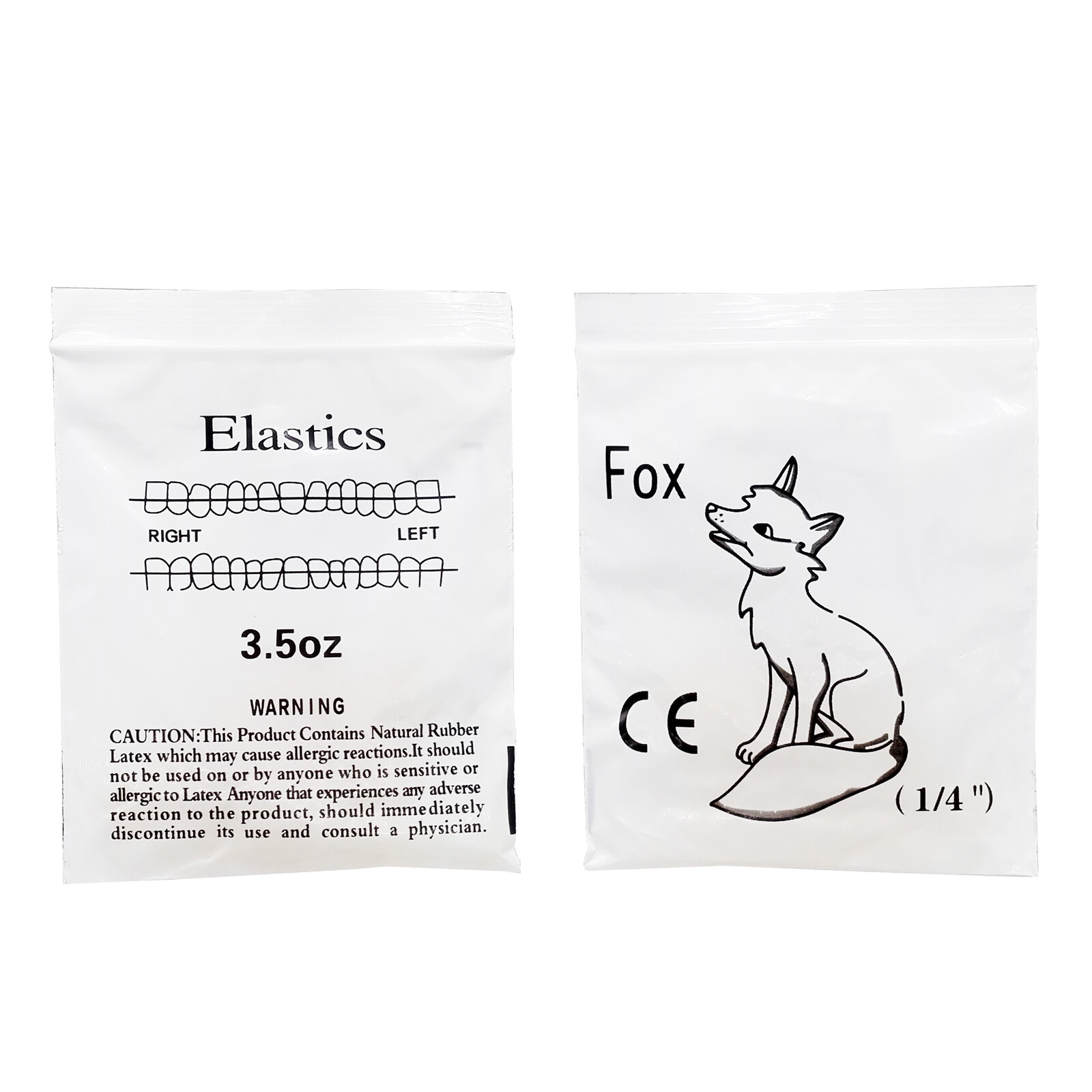 5000 Pcs Dental Orthodontic Elastics Braces Rubber Bands 2.5/3.5/4.5/6.5OZ