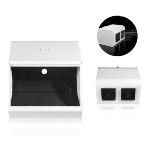 Dental Sandblasting Dust-proof Case Grinding Polishing Box Lapping Protector LED